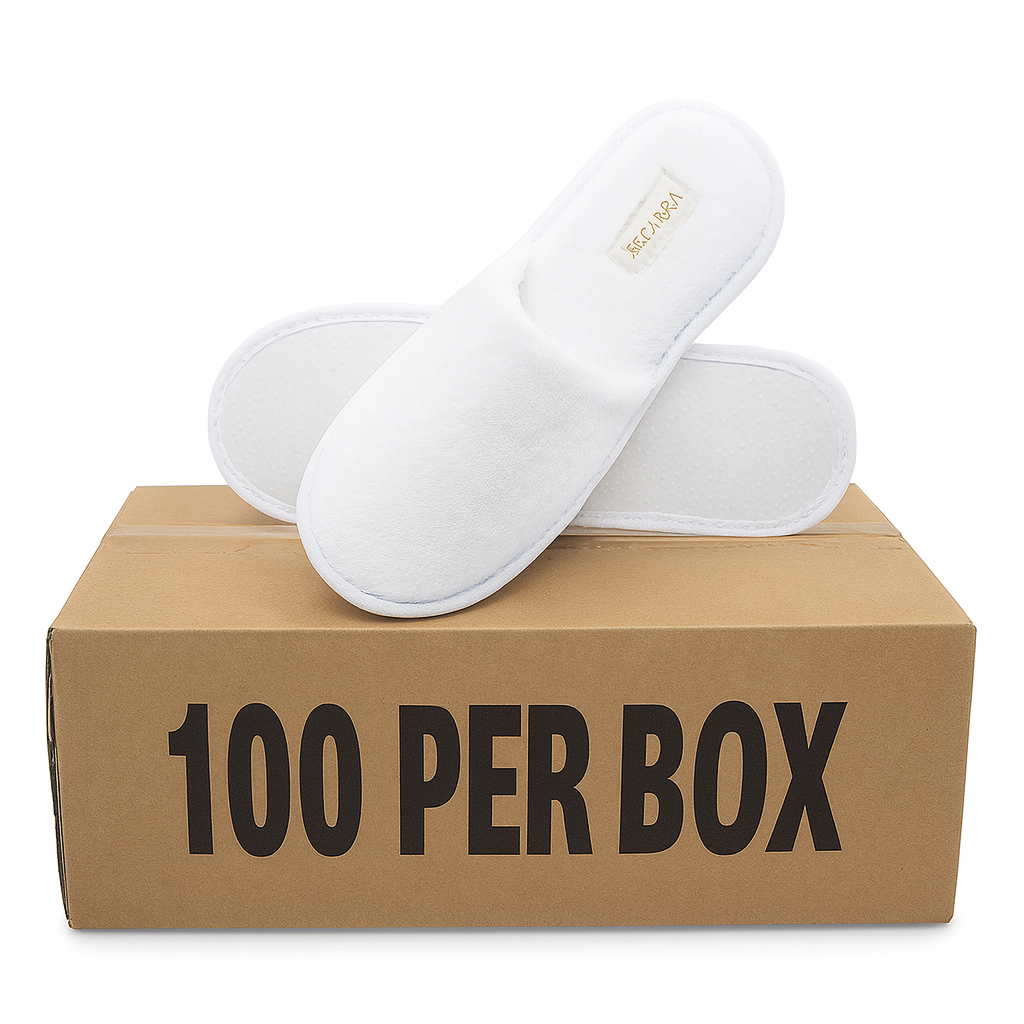 Escarra Signature Plush Slippers (Bulk) (One Size Fits Most)